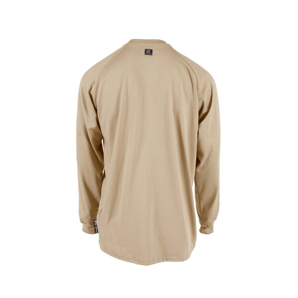 Workwear 6 Oz Cotton FR Henley Shirt-KH-XL